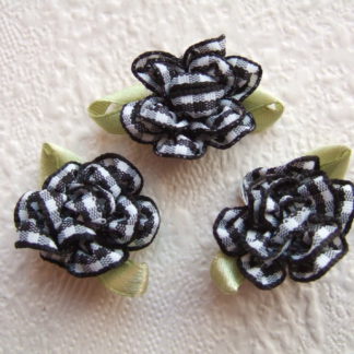 Roosjes bloemen geruit