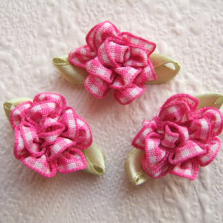 Roosjes bloemen geruit