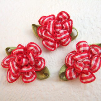 Roosjes bloemen geruit