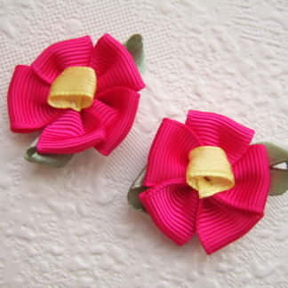 Bloemen grosgrain band