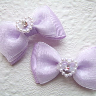 Strikjes organza hartje