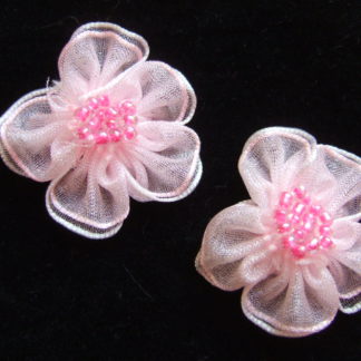 Roosjes bloemen organza