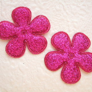 Applicatie bloemen glitter