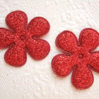 Applicatie bloemen glitter