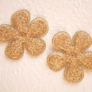 Applicatie bloemen glitter