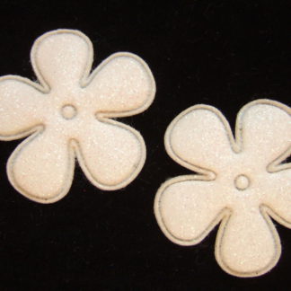 Applicatie bloemen glitter