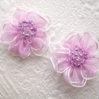 Roosjes bloemen organza