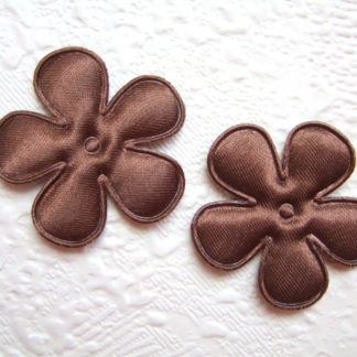 Applicatie bloemetjes satijn