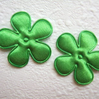 Applicatie bloemetjes satijn