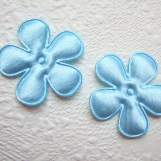 Applicatie bloemetjes satijn