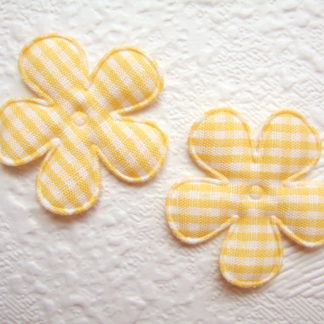 Applicaties bloemen ruitjes