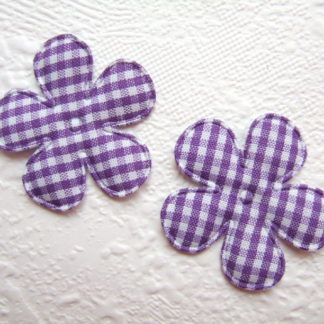 Applicaties bloemen ruitjes