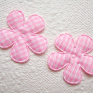 Applicaties bloemen ruitjes