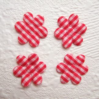 Applicaties bloemen ruitjes