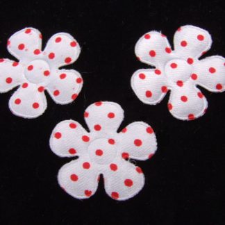 Applicaties bloemen polkadots