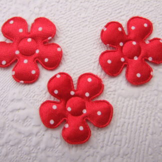 Applicaties bloemen polkadots