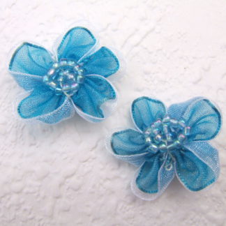 Roosjes bloemen organza