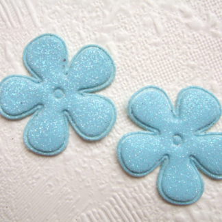 Applicatie bloemen glitter