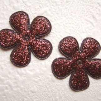 Applicatie bloemen glitter