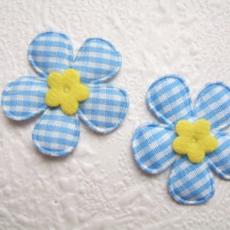 Applicaties bloemen ruitjes