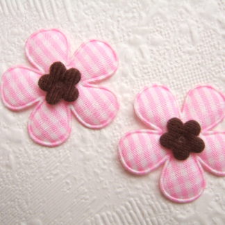 Applicaties bloemen ruitjes