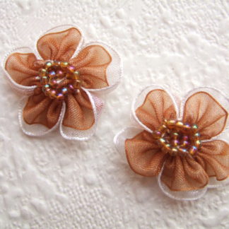 Roosjes bloemen organza