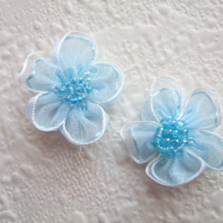 Roosjes bloemen organza