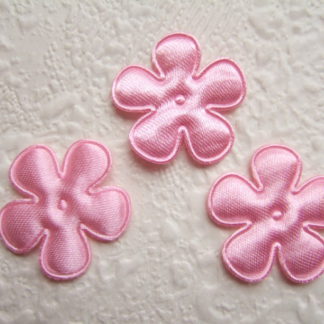 Applicatie bloemetjes satijn