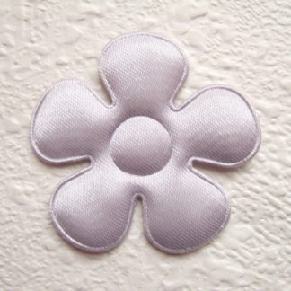 Applicatie bloemetjes satijn