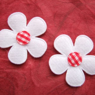 Applicaties bloemen ruitjes