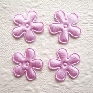 Applicatie bloemetjes satijn