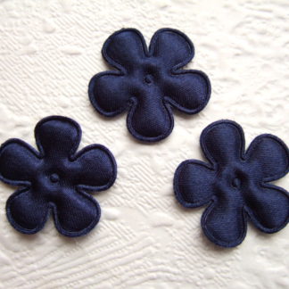 Applicatie bloemetjes satijn