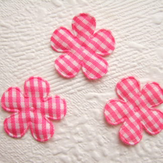 Applicaties bloemen ruitjes