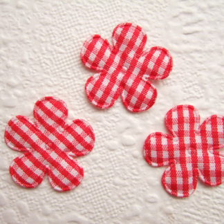 Applicaties bloemen ruitjes