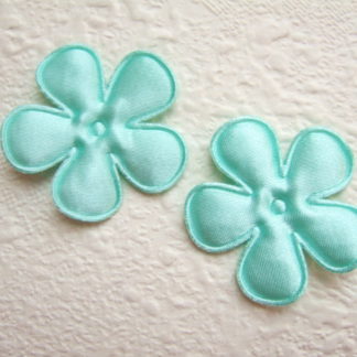 Applicatie bloemetjes satijn