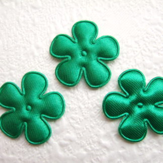 Applicatie bloemetjes satijn