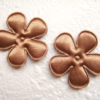 Applicatie bloemetjes satijn