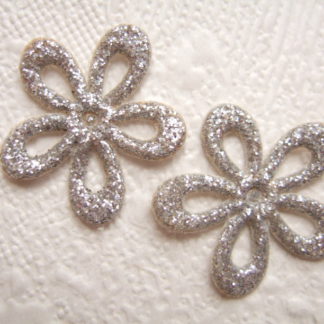 Applicatie bloemen glitter