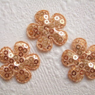 Applicatie bloemen lovertjes