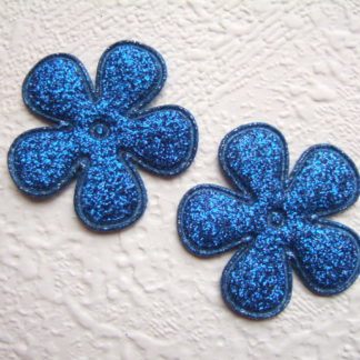 Applicatie bloemen glitter