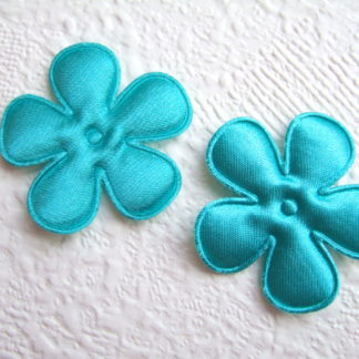 Applicatie bloemetjes satijn