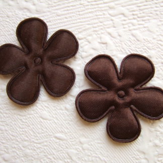 Applicatie bloemetjes satijn