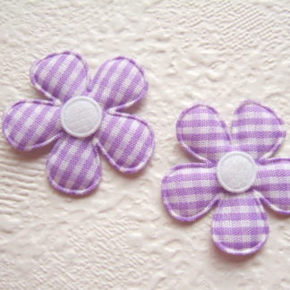 Applicaties bloemen ruitjes