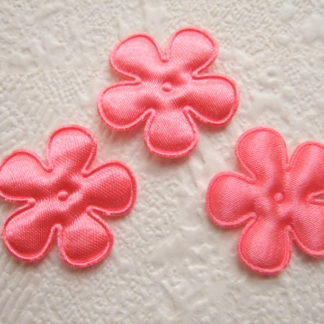 Applicatie bloemetjes satijn