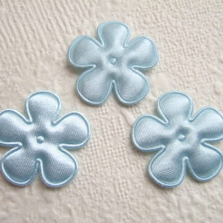 Applicatie bloemetjes satijn