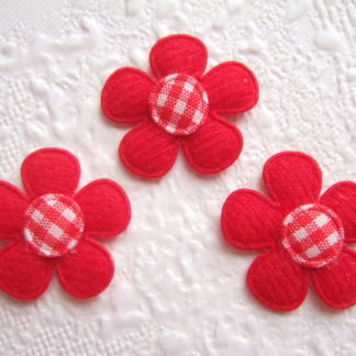 Applicaties bloemen ruitjes