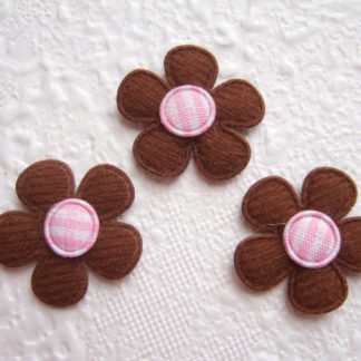 Applicaties bloemen ruitjes