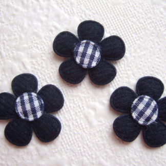 Applicaties bloemen ruitjes