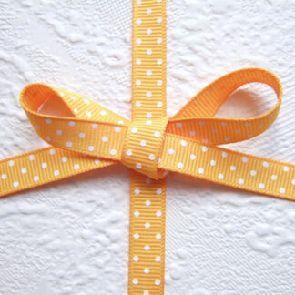 grosgrain band polkadots