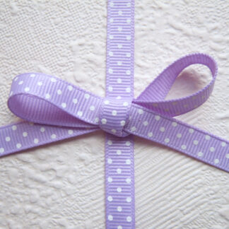 grosgrain band polkadots